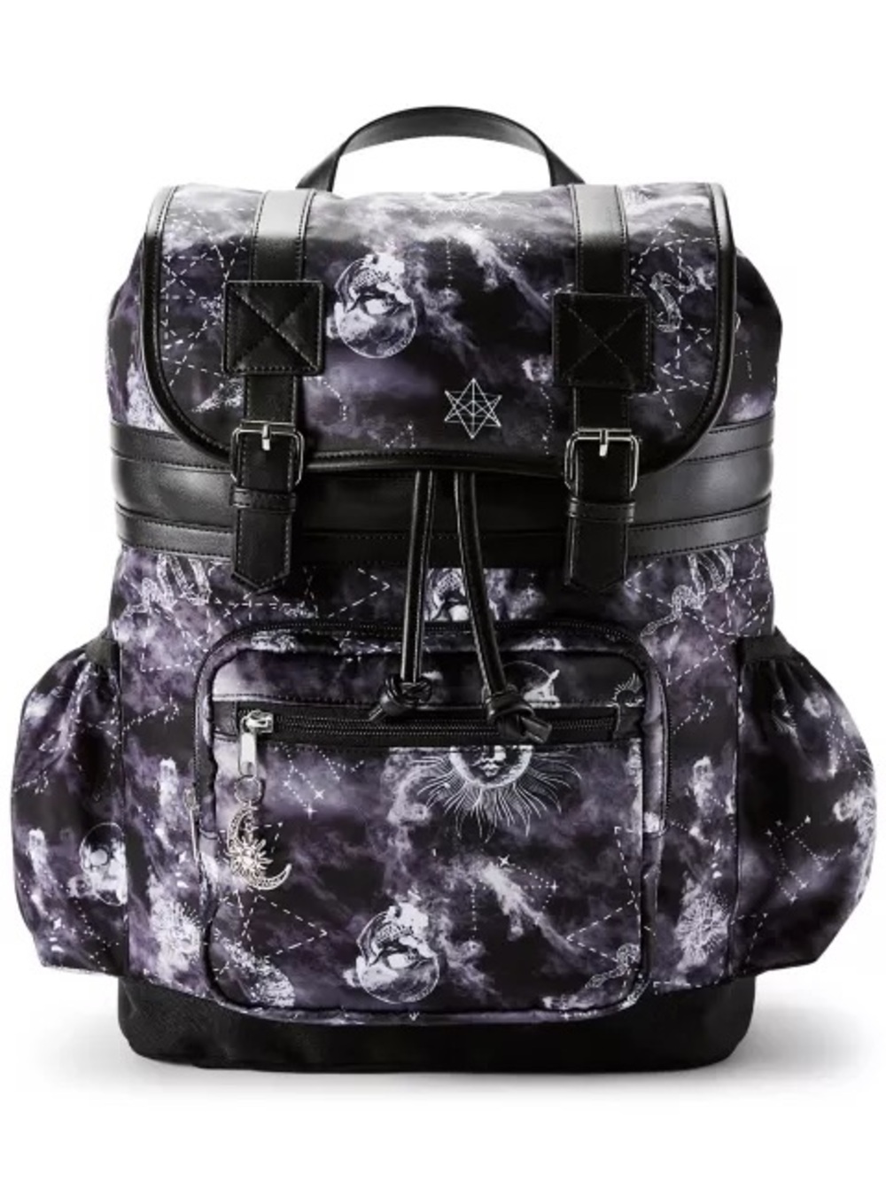 Smoky Celestial Sun and Skull Rucksack Backpack